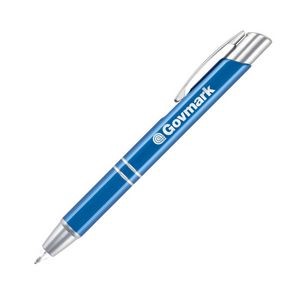 Light Up Metal Pen/Light - Blue
