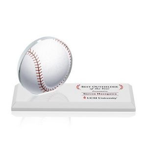 VividPrint™ Award - Northam Baseball/White 3"x7"