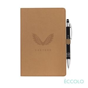 Eccolo® Two Step Journal/Venino Pen - (M) Tan
