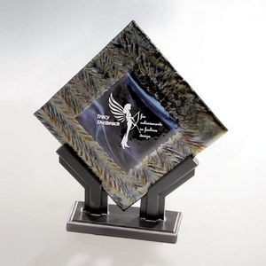 Fusion Plate - Amethyst/Black 8"x8"