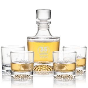 Buxton Decanter & 4 On-the-Rocks