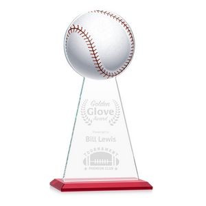 VividPrint/Etch Award - Edenwood Baseball/Red 11"