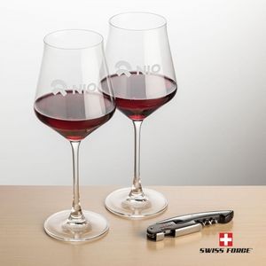 Swiss Force® Opener & 2 Bretton Wine - Silver