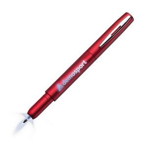 Sphere Light-Up Pen/Stylus - Red