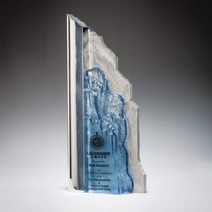Palisade Award - Blue/Aluminum 12"