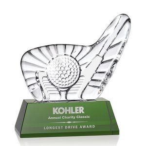 Dougherty Golf Award (L) - Green Base 7¼" W