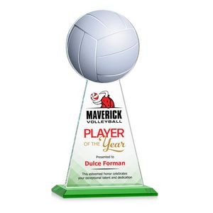 VividPrint™ Award - Edenwood Volleyball/Green 11"
