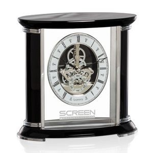 Nunzia Clock - Black/Silver 7½"