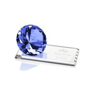 Gemstone on Starfire - 2-3/8" Sapphire