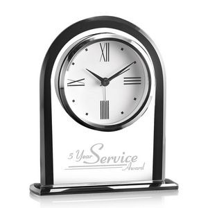 Whitby Clock - Black/Clear 6¼"