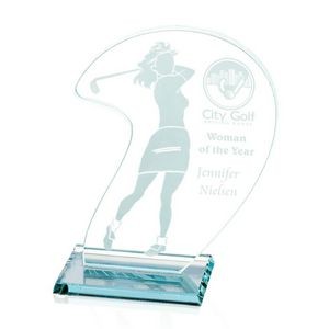 Female Golfer Award - Jade 6"x8"