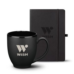 Eccolo® Cool Journal/Dereham Mug Set - Black