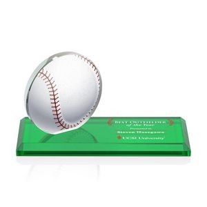 VividPrint™ Award - Northam Baseball/Green 3"x7"