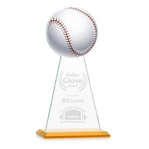 VividPrint/Etch Award - Edenwood Baseball/Amber 11"