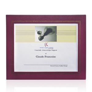 Honors Certificate Holder - 8½"x11" Burgundy