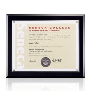 Merit Certificate Holder - Black/Silver 8½"x11"