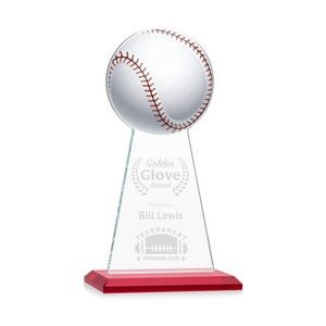 VividPrint/Etch Award - Edenwood Baseball/Red 9"