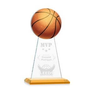 VividPrint/Etch Award - Edenwood Basketball/Amber 9"