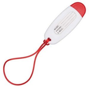 Plastic Luggage Tag - Red