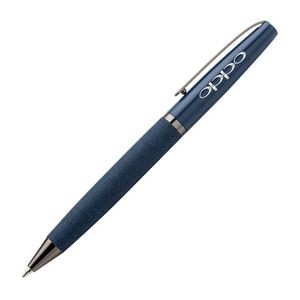 Alethea Textured Metal Pen - Blue