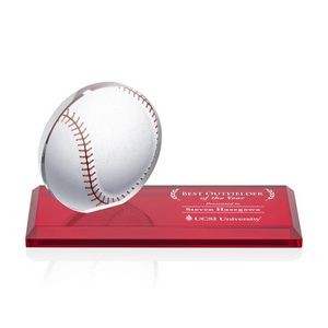 VividPrint™ Award - Northam Baseball/Red 3"x7"