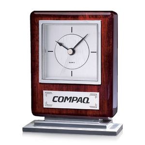 Falkland Clock - Rosewood/Chrome