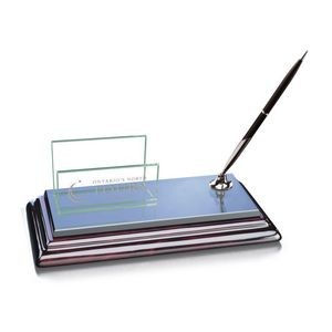 Sommerville Cardholder/Penset - Single Silver Pen