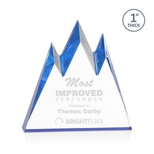 Banff Peak Award - Acrylic/Blue 5"