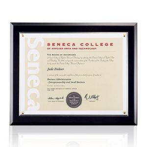 Merit Certificate Holder - Black/Gold 8½"x11"