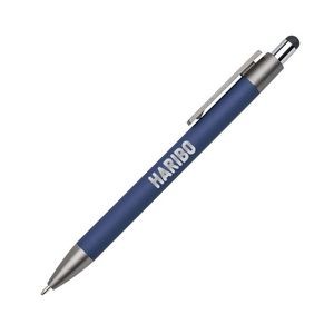Hughes Aluminum Pen w/Wood Clip - Blue