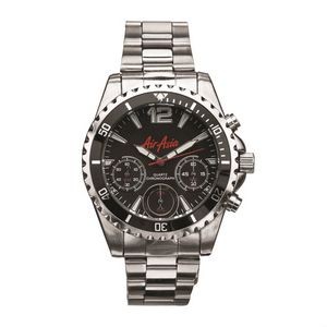 The Halstead Mens Watch - Silver/Black