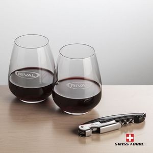 Swiss Force® Opener & 2 Brunswick Wine - Black