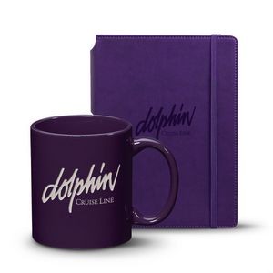 Eccolo Tempo Journal/Malibu Mug Set - Purple