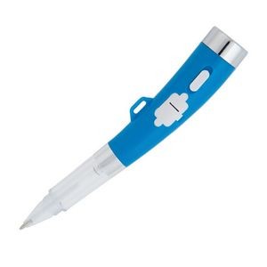 Brighton Pen w/Flashlight - Blue