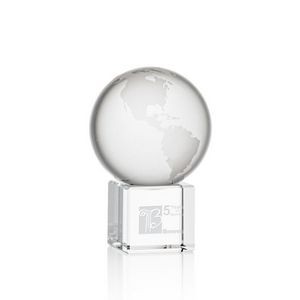 Globe on Cube - Optical 2-3/8" Diameter