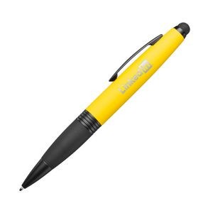 Munro Twist Aluminium Pen with Stylus - Yellow