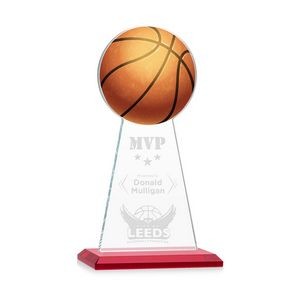 VividPrint/Etch Award - Edenwood Basketball/Red 9"