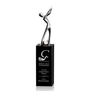Peale Golf Award - Chrome/Black 9½"