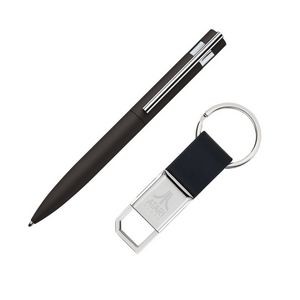 Venitzia Pen/Keyring Gift Set - Black