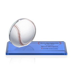 VividPrint™ Award - Northam Baseball/Sky Blue 3"x7"