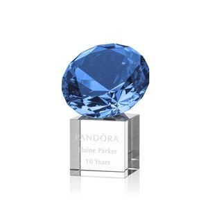 Gemstone on Cube - 2-3/4" Sapphire