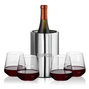 Jacobs Wine Cooler & 4 Cannes Stemless Wine