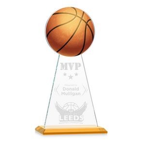 VividPrint/Etch Award - Edenwood Basketball/Amber 11"