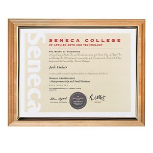 Erindale Certificate Holder - Red Alder 8½"x11"