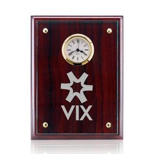 Somerset Clock - Starfire/Rosewood 7"x9"