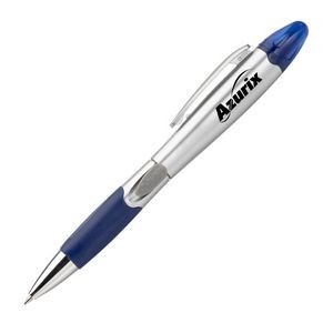 Silver Champion Pen/Highlighter - Blue