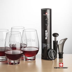 Swiss Force® Opener & 4 Glenarden Stemless Wine