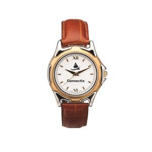 The St Tropez Watch - Mens - White/Gold/Brown