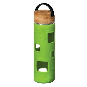 The Astral Glass Bottle w/Black Lid - 22oz Lime Green