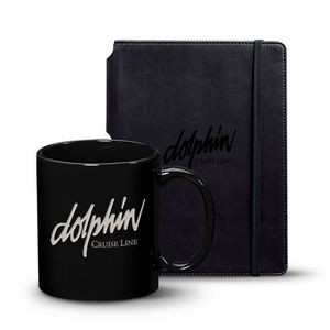 Eccolo Tempo Journal/Malibu Mug Set - Black